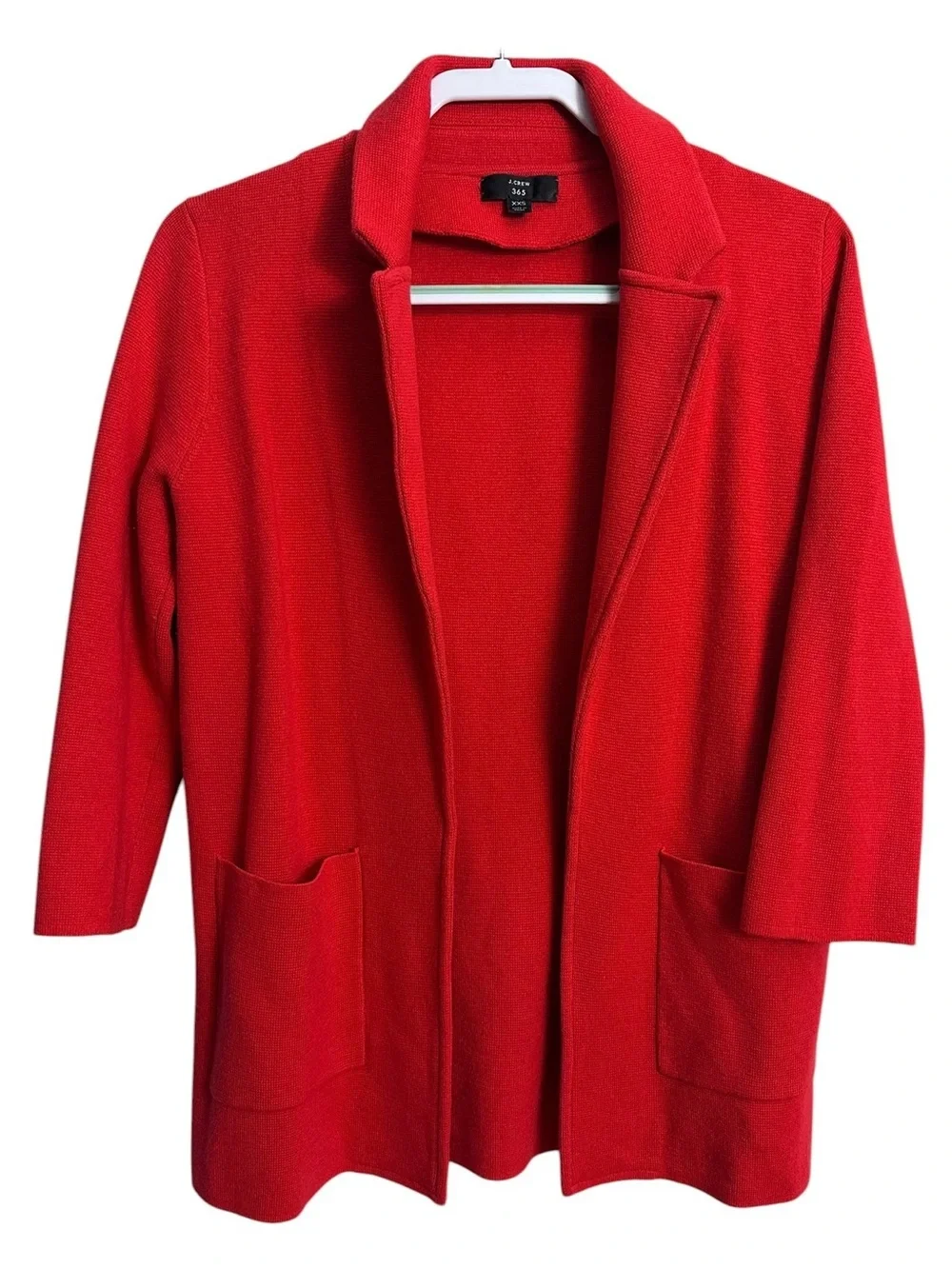 J.Crew 365 Red Sophie Open Blazer Cardigan Jacket Merino Blend - Picture 2 of 12